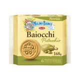 Pistaatsiakreemiga täidetud küpsised Baiocchi Pistacchio, 168g