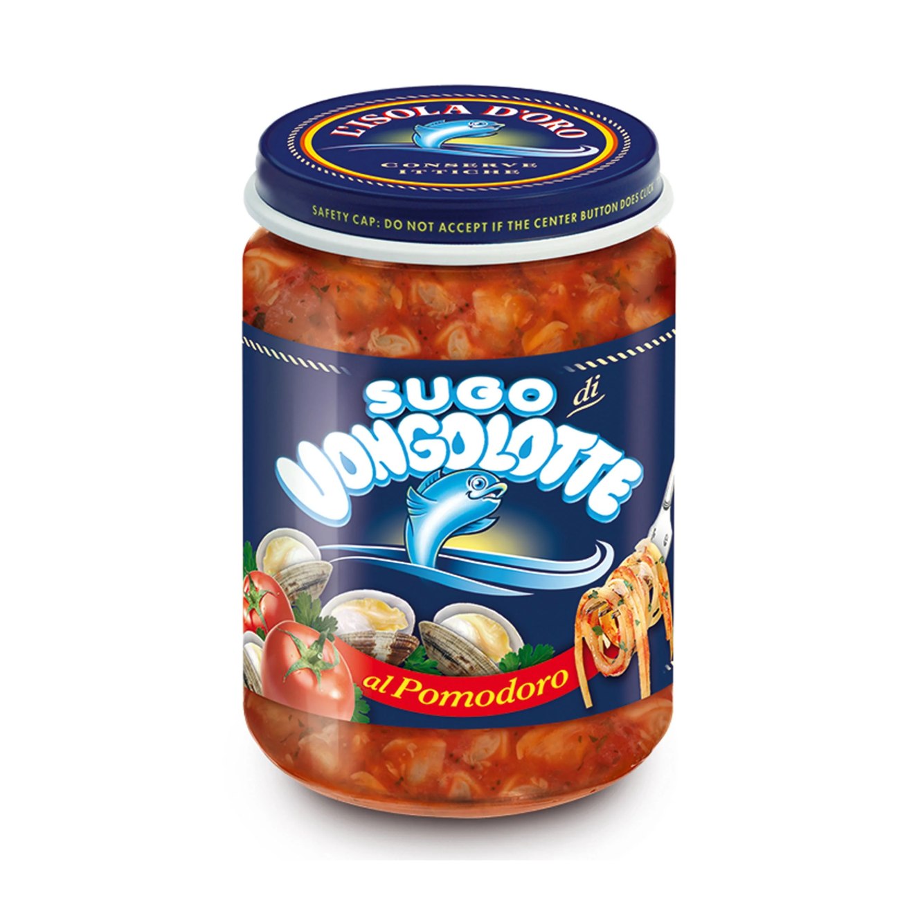 Tomatikarpide kastmega L'ISOLA D'ORO Vongolotte Pomodoro, 130 g