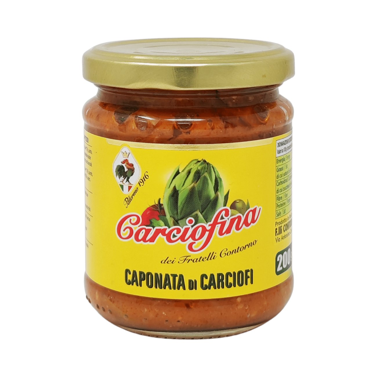 Сицилийская закуска на основе артишоков Carciofina, 200 г