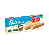 Vafeļu rullīši ar piena krēmu LAGO Latte, 80 g