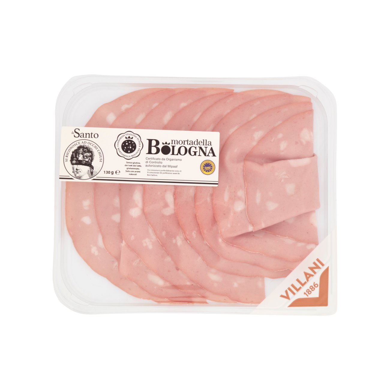 Vārīta desa VILLANI Mortadella Bologna IGP, 130g