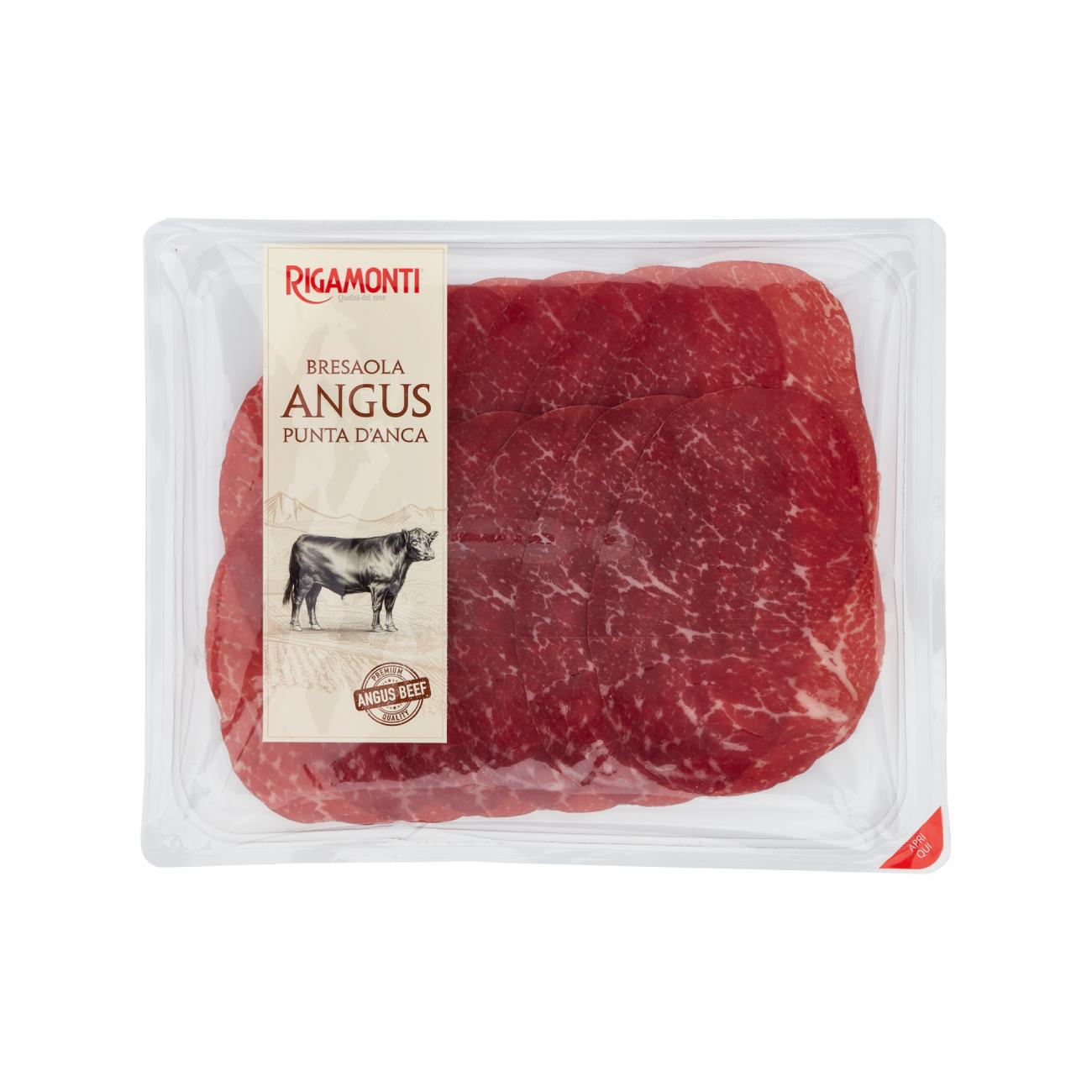 Vītināta liellopu gaļa Angus Bresaola RIGAMONTI, 90g