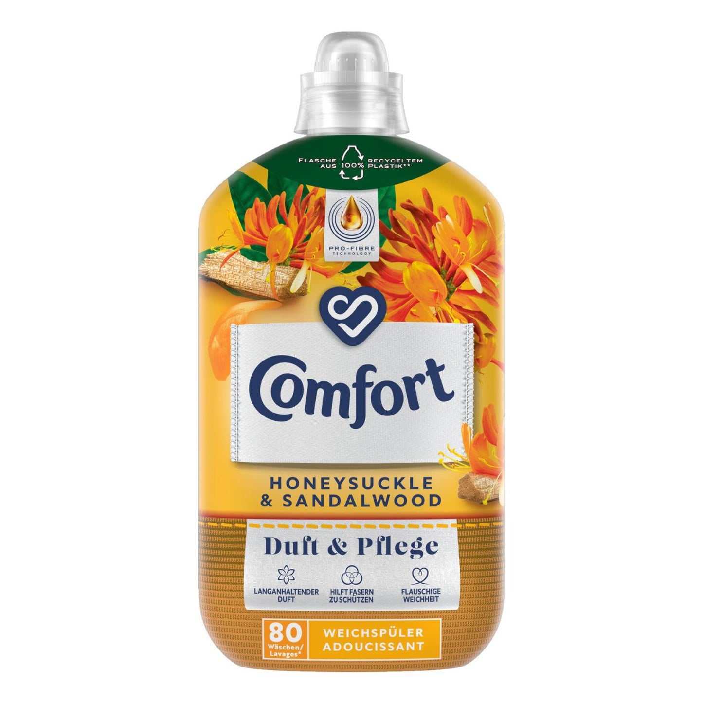 Veļas mīkstinātājs COMFORT Honeysuckle & Sandalwood, 80MR