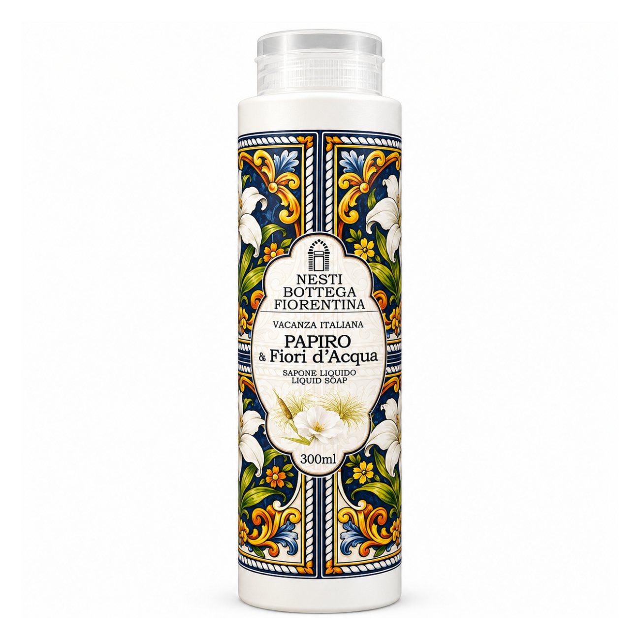 Dušas želeja un šķidrās ziepes NESTI BOTTEGA Papiro & Fiori d'Acqua, 300 ml