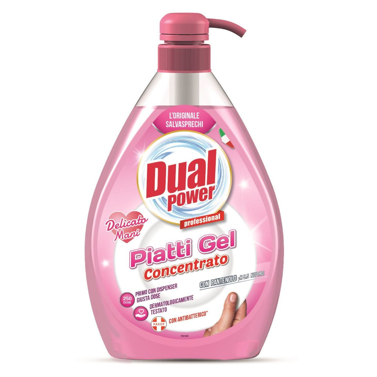 Trauku mazgāšanas želeja DUAL POWER Delicato Mani, 1 L