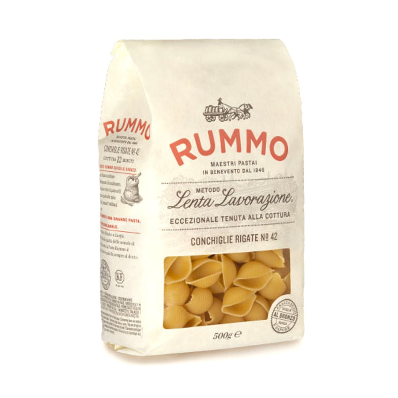 Makaroni RUMMO Conchiglie Rigate N°42, 500g