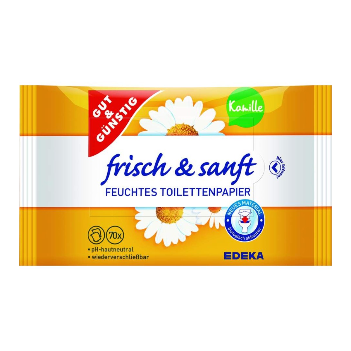 Mitrais tualetes papīrs, 2x70 gab.