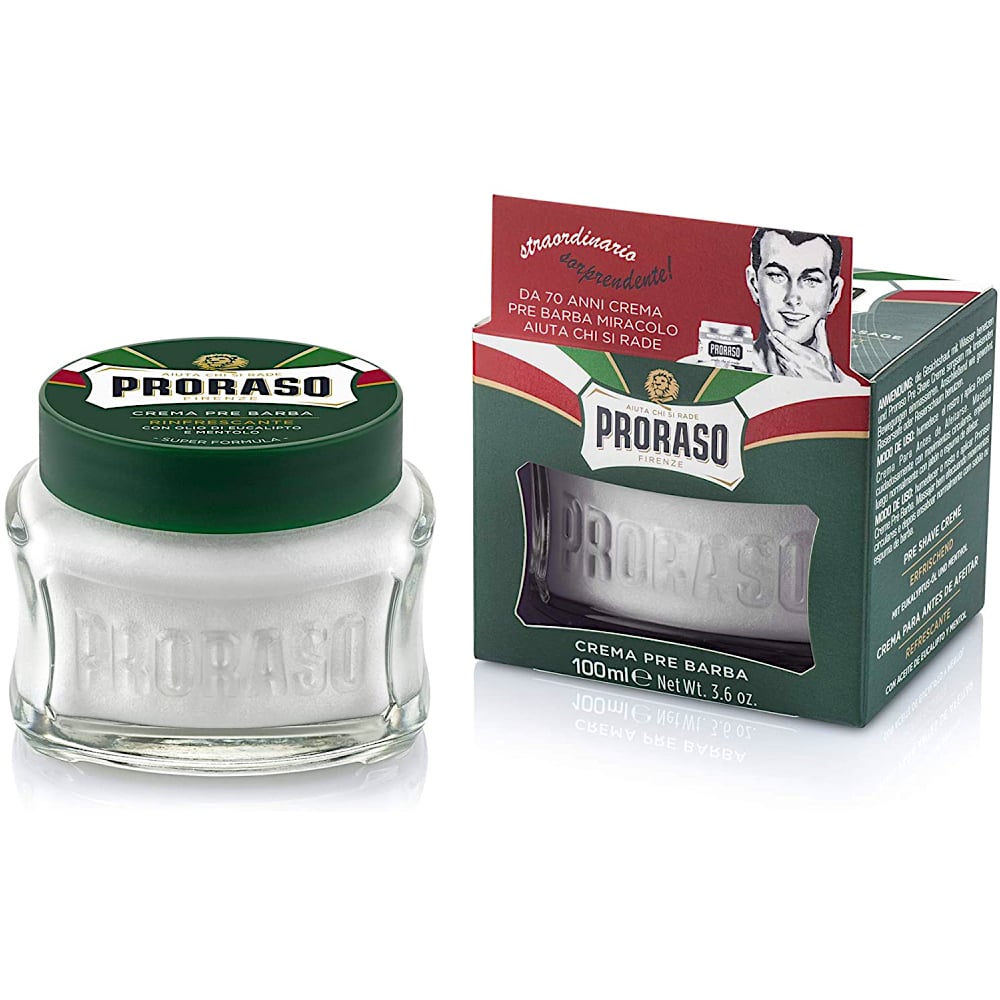 Pirms skūšanās krēms PRORASO Green Pre-Shave, 100 ml