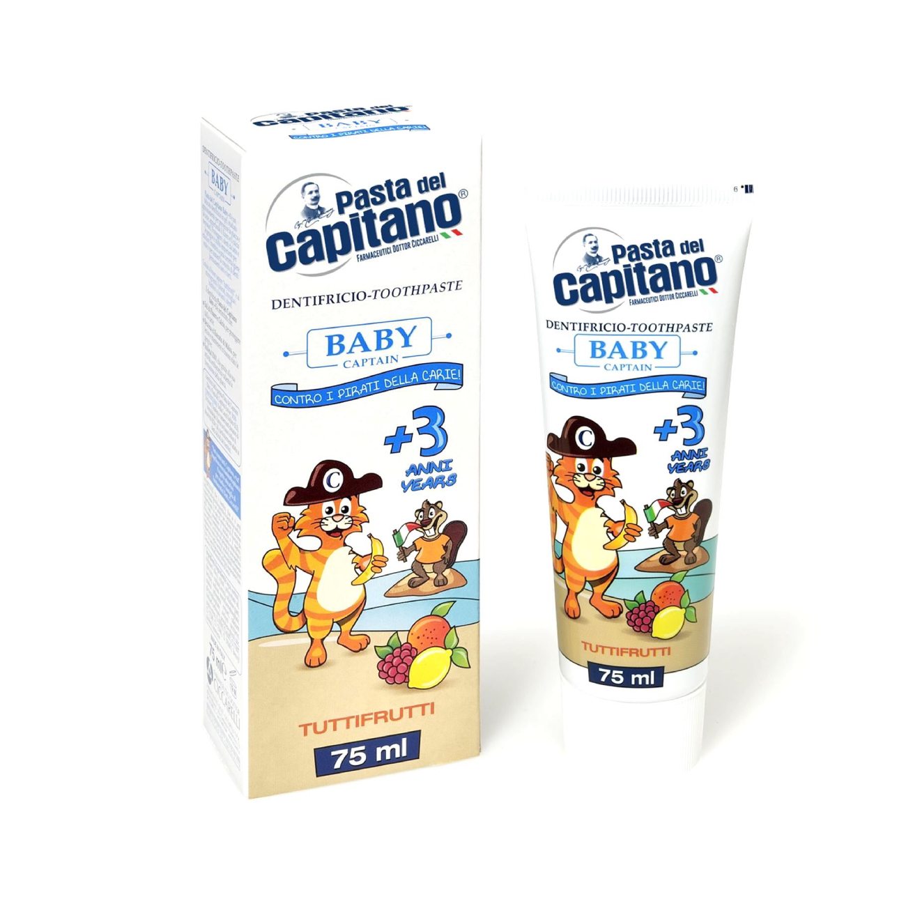 Kids toothpaste Tutti Frutti 3+, 75 ml