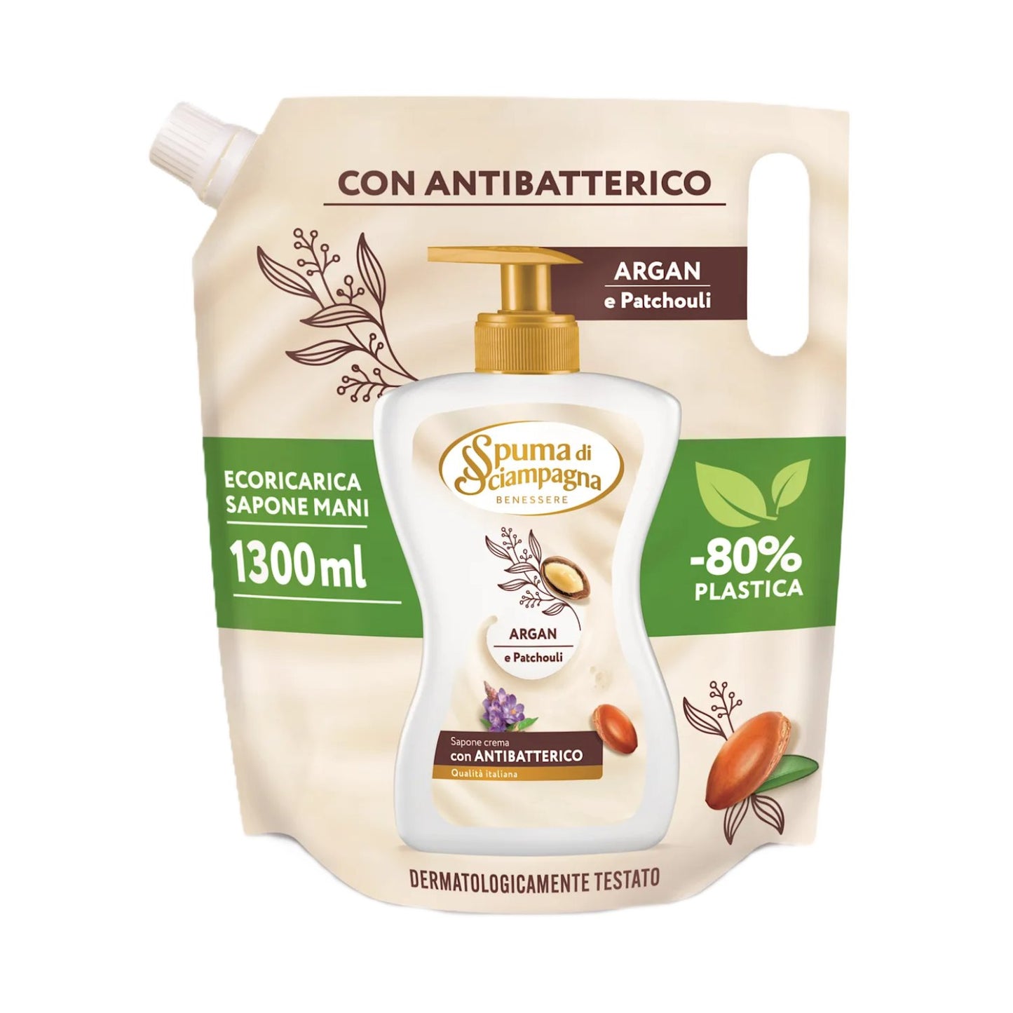 Šķidrās krēmziepes SPUMA DI SCIAMPAGNA Argan Oil & Patchouli, 1300 ml