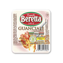 Cūkgaļas vaigs kubiņos BERETTA Guanciale, 100g