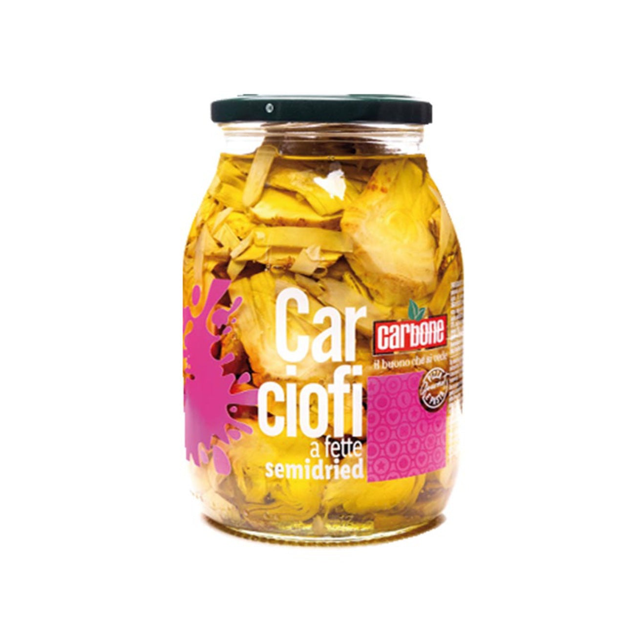 Daļēji kaltēti artišoki eļļā CARBONE Carciofi, 950g