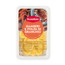 Ravioli ar garnelēm un krabju gaļu SCOIATTOLO, 200g