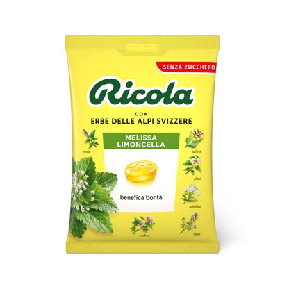 Karamelė be cukraus RICOLA Melissa Limoncella, 70g