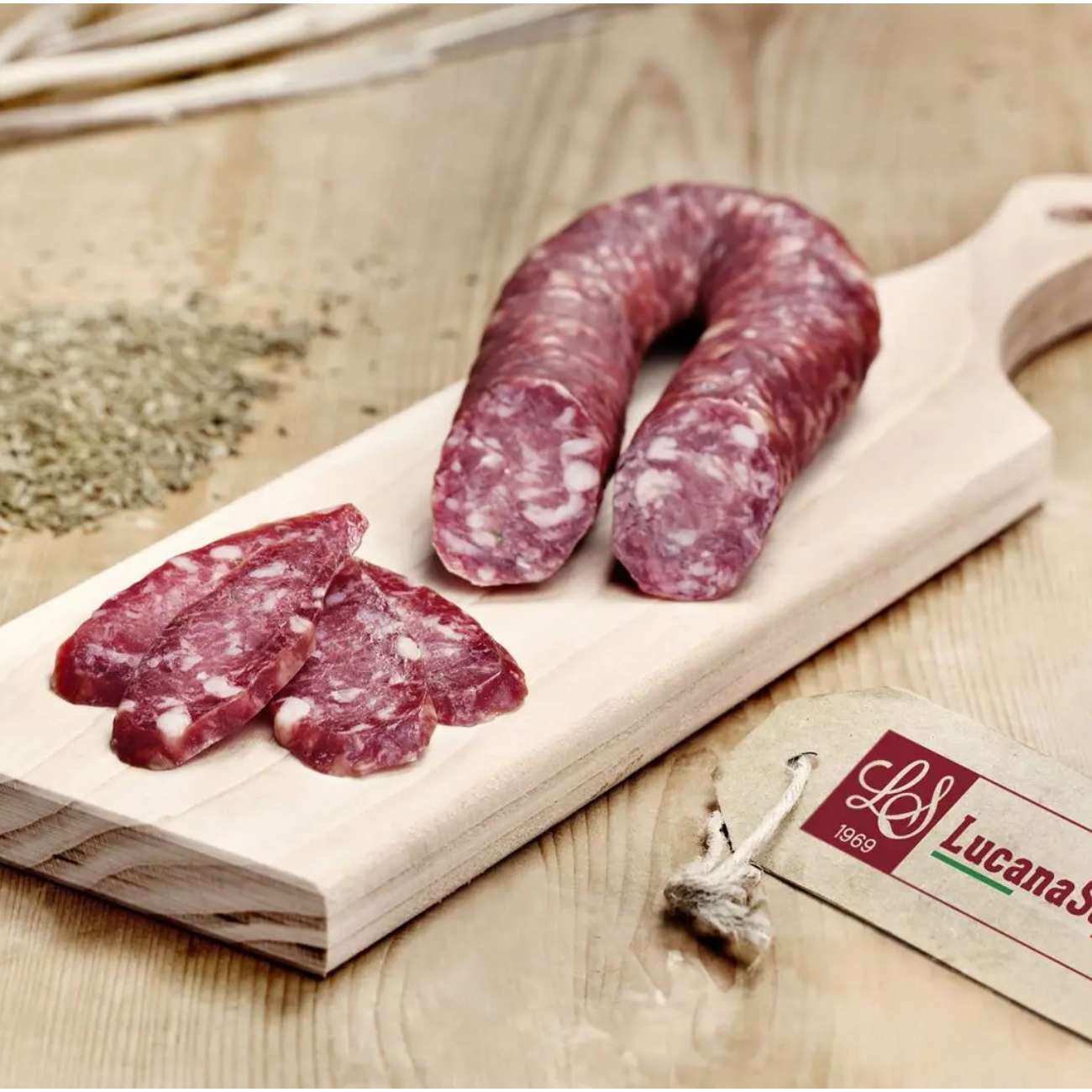 Cūkgaļas desa LUCANA SALUMI Salsiccia Lucania Dolce, 280/350g