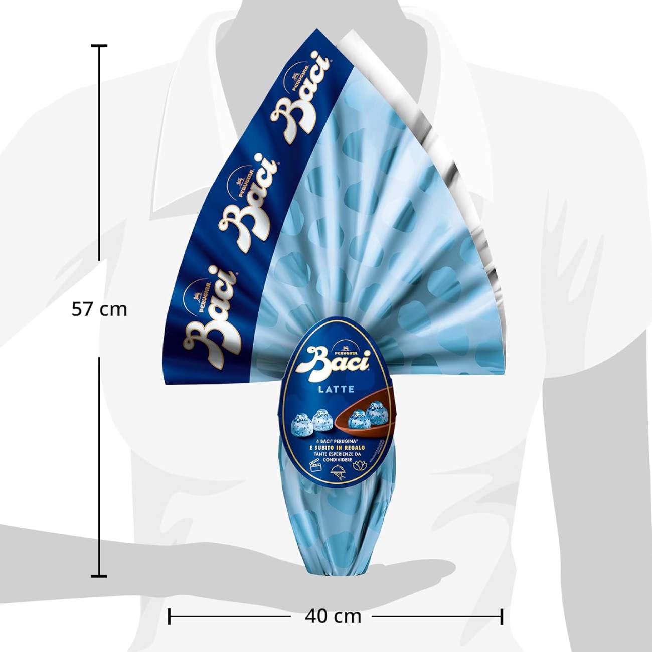 Milk Chocolate Easter Egg BACI Latte, 265g