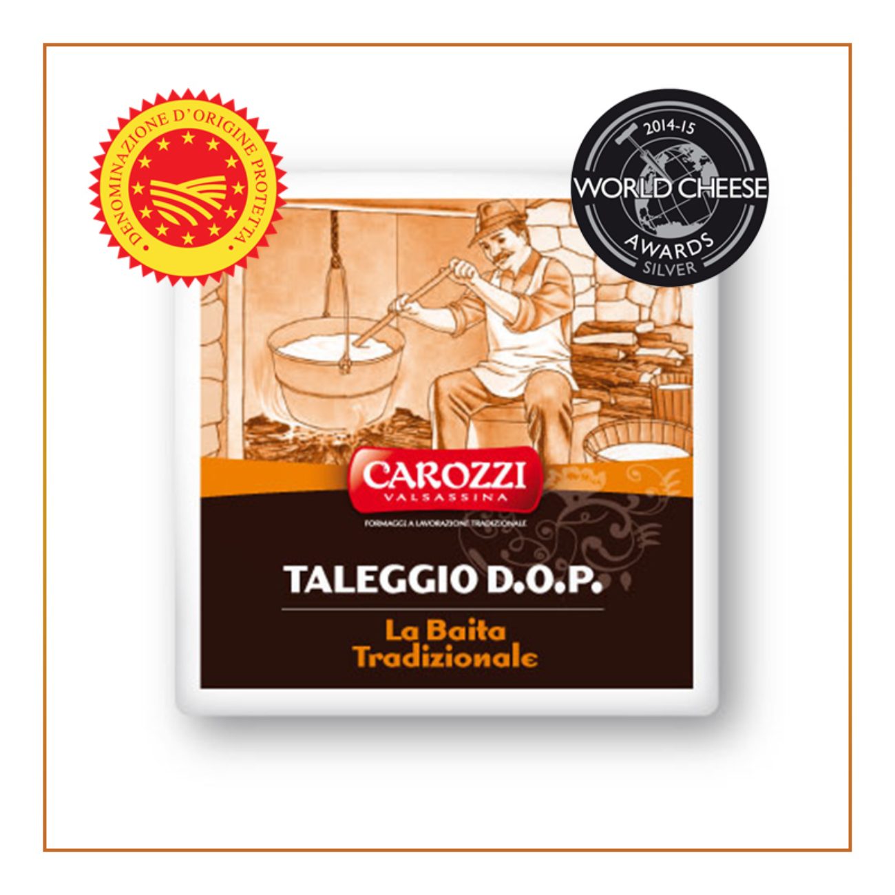 Mīkstais siers CAROZZI Taleggio DOP, 2.2 KG
