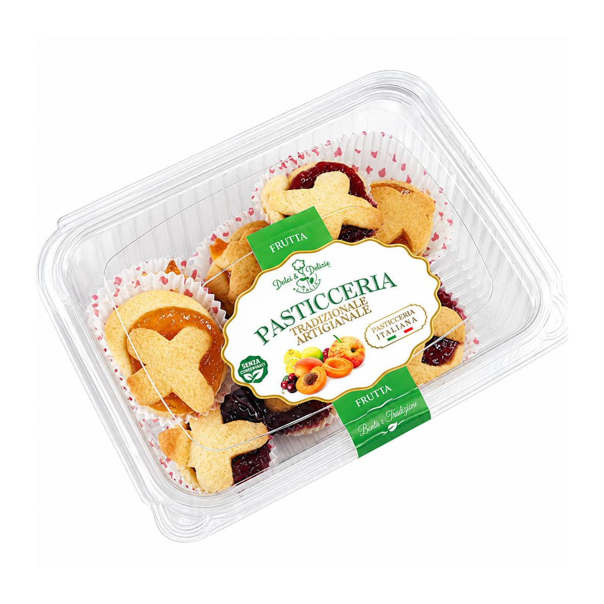 cepumi ar augļu ievārījumu DON CARLO Crostatine Frutta , 200g
