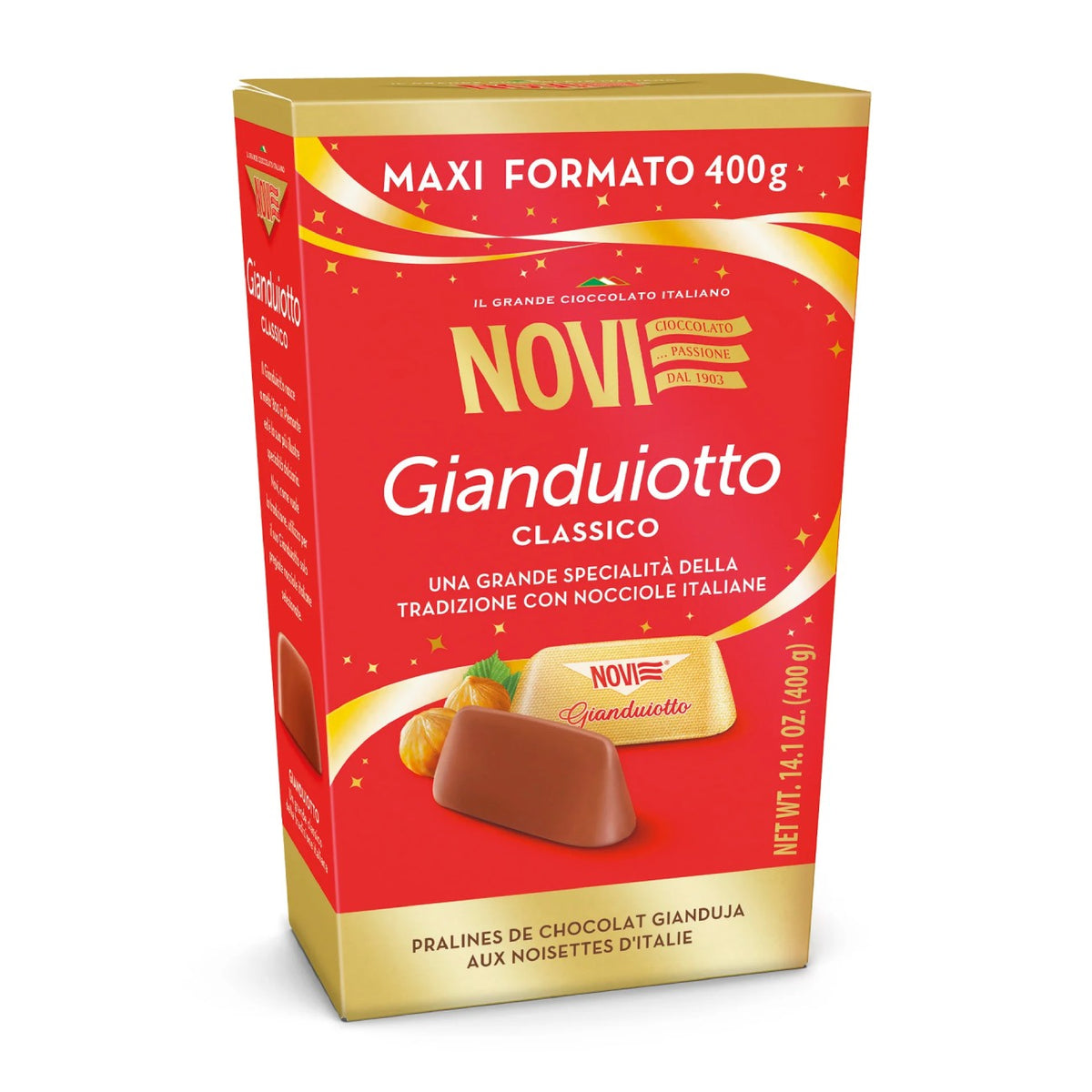 Шоколадные конфеты NOVI Gianduiotto Classico 400г