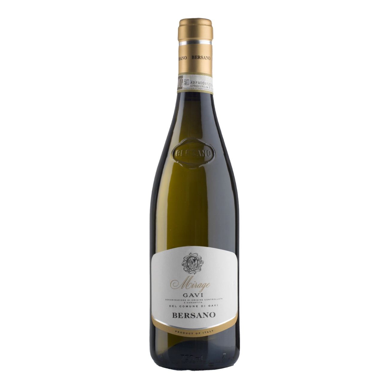 Sausas baltasis vynas BERSANO Mirage Gavi del Comune di Gavi DOCG 12,5%