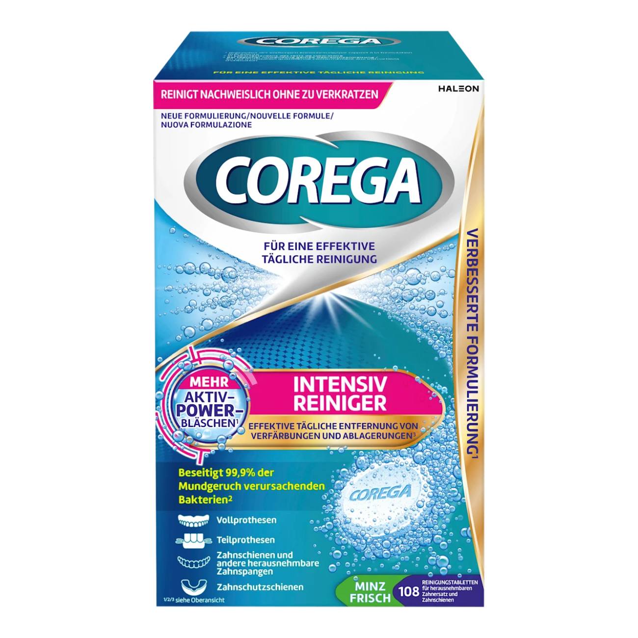 COREGA denture cleaning tablets, 108 pcs. – MOOP MARKET