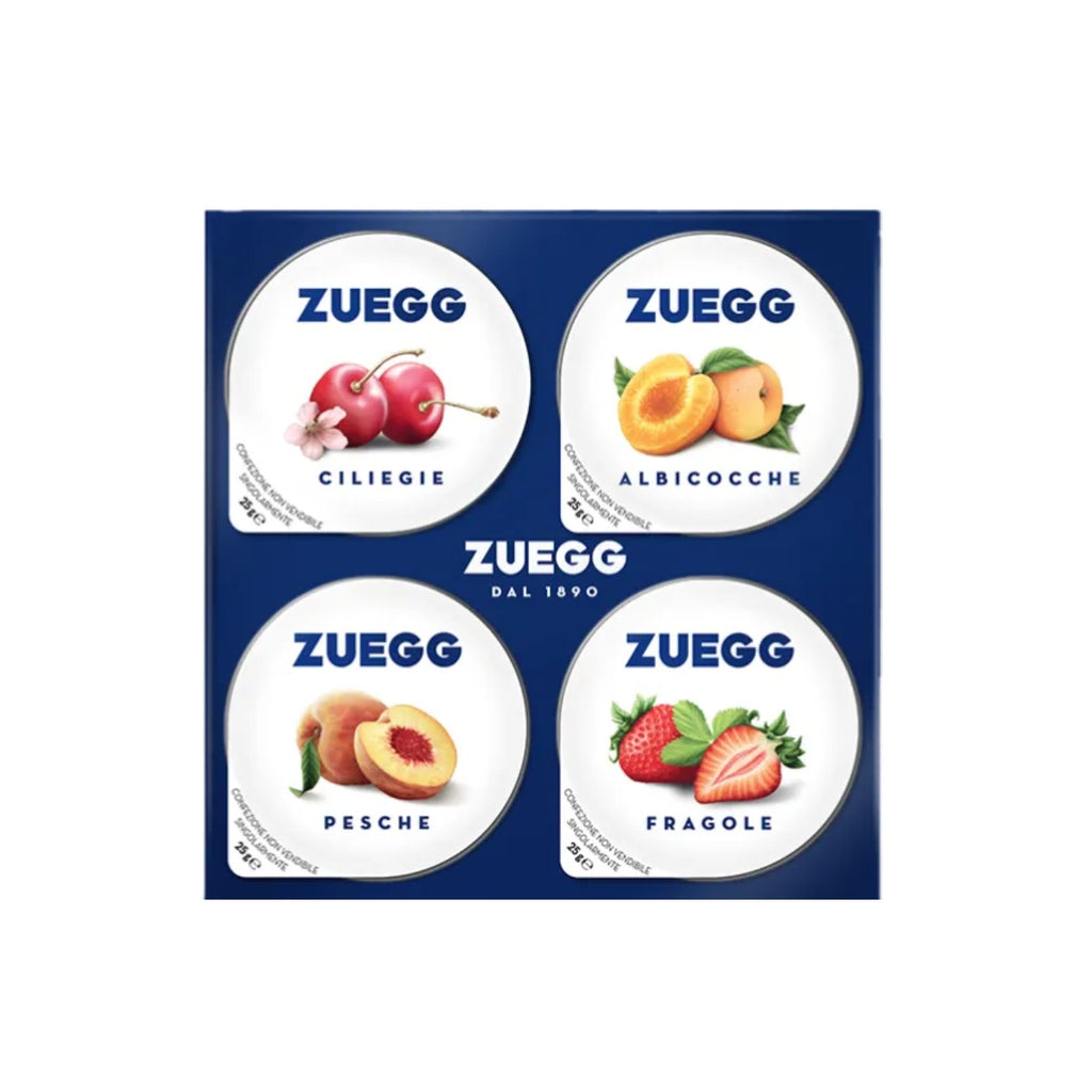 ZUEGG Варенье из черной вишни, персика, клубники и абрикоса, 100г ...