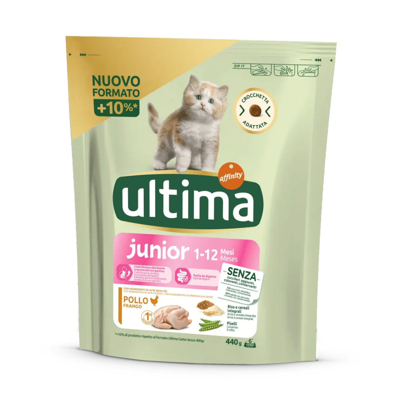 Food for kittens with chicken Junior 1-12M, 440g