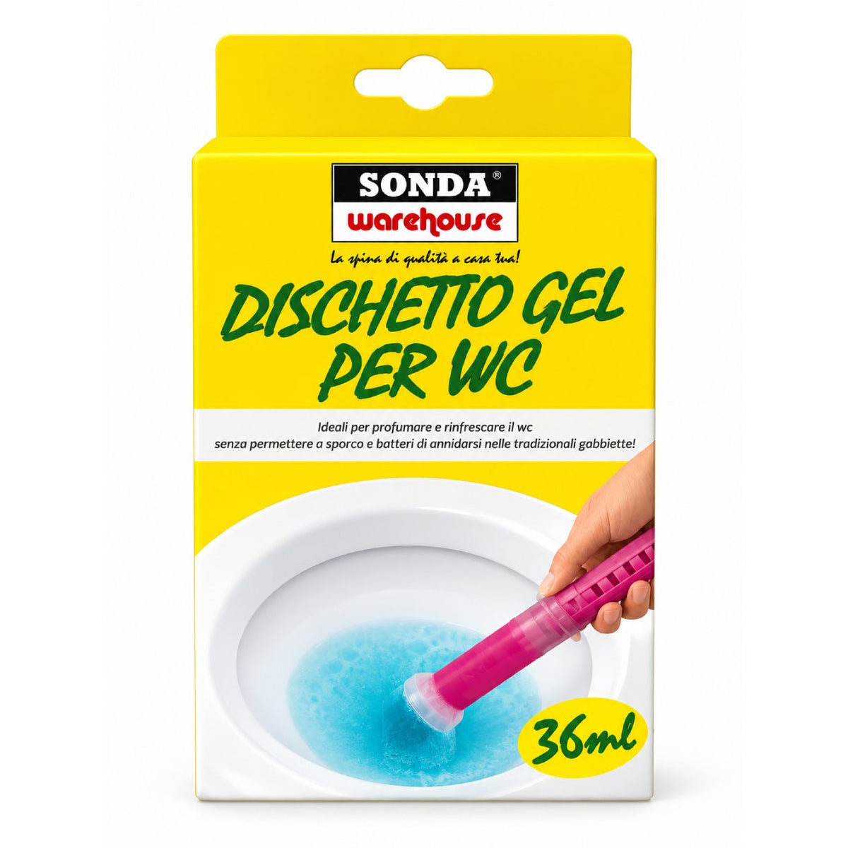 WC diski podam ar aplikatoru SONDA Limone, 36 ml