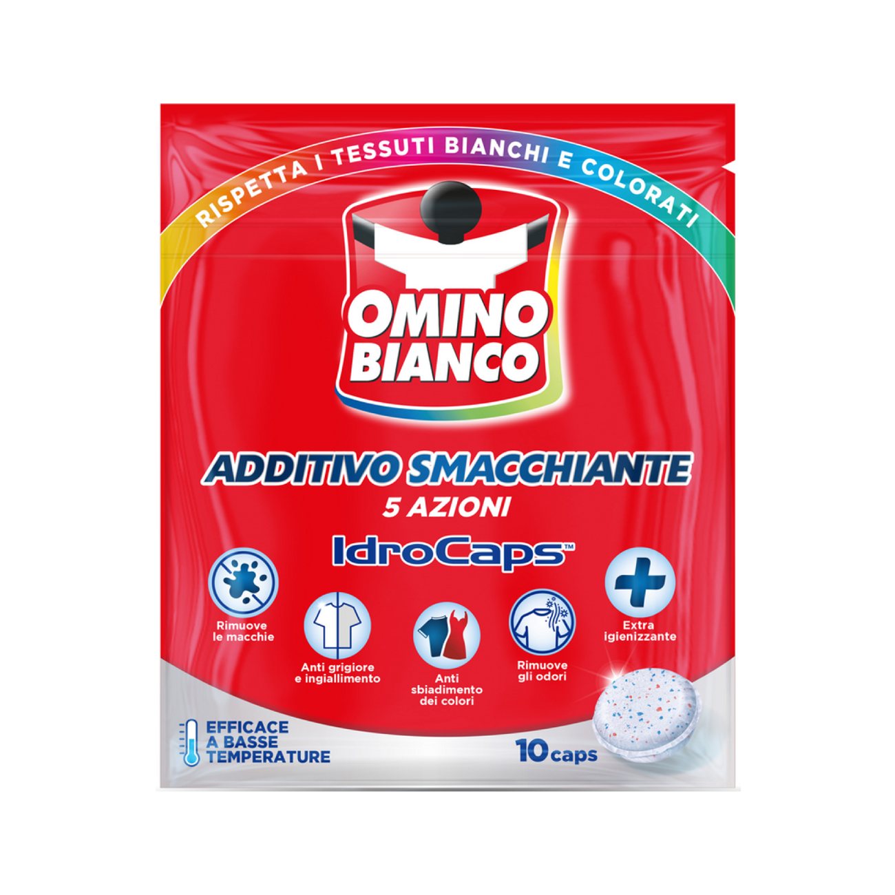 Veļas mazgāšanas kapsulas OMINO BIANCO IdroCaps, 10MR