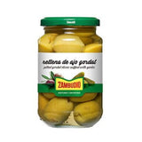 Green royal olives Manzanilla stuffed with garlic, 380g/175g