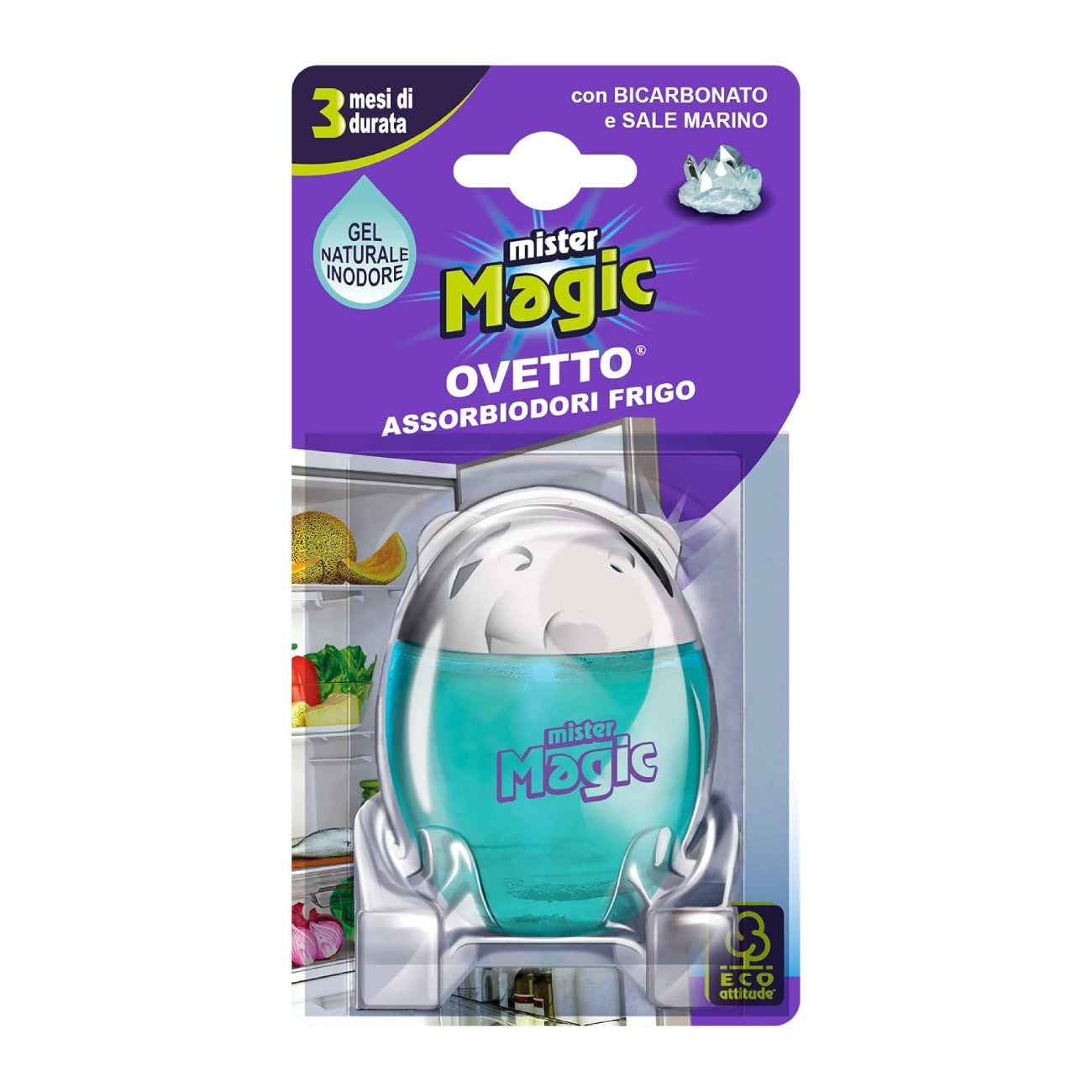 Освежитель для холодильника с содой и морской солью, 40г