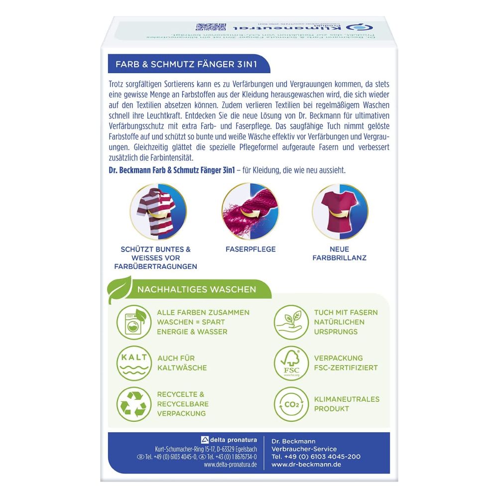 Krāsas un netīrumu savākšanas lupatiņas DR. BECKMANN, 48 gab.