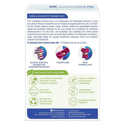 Krāsas un netīrumu savākšanas lupatiņas DR. BECKMANN, 48 gab.