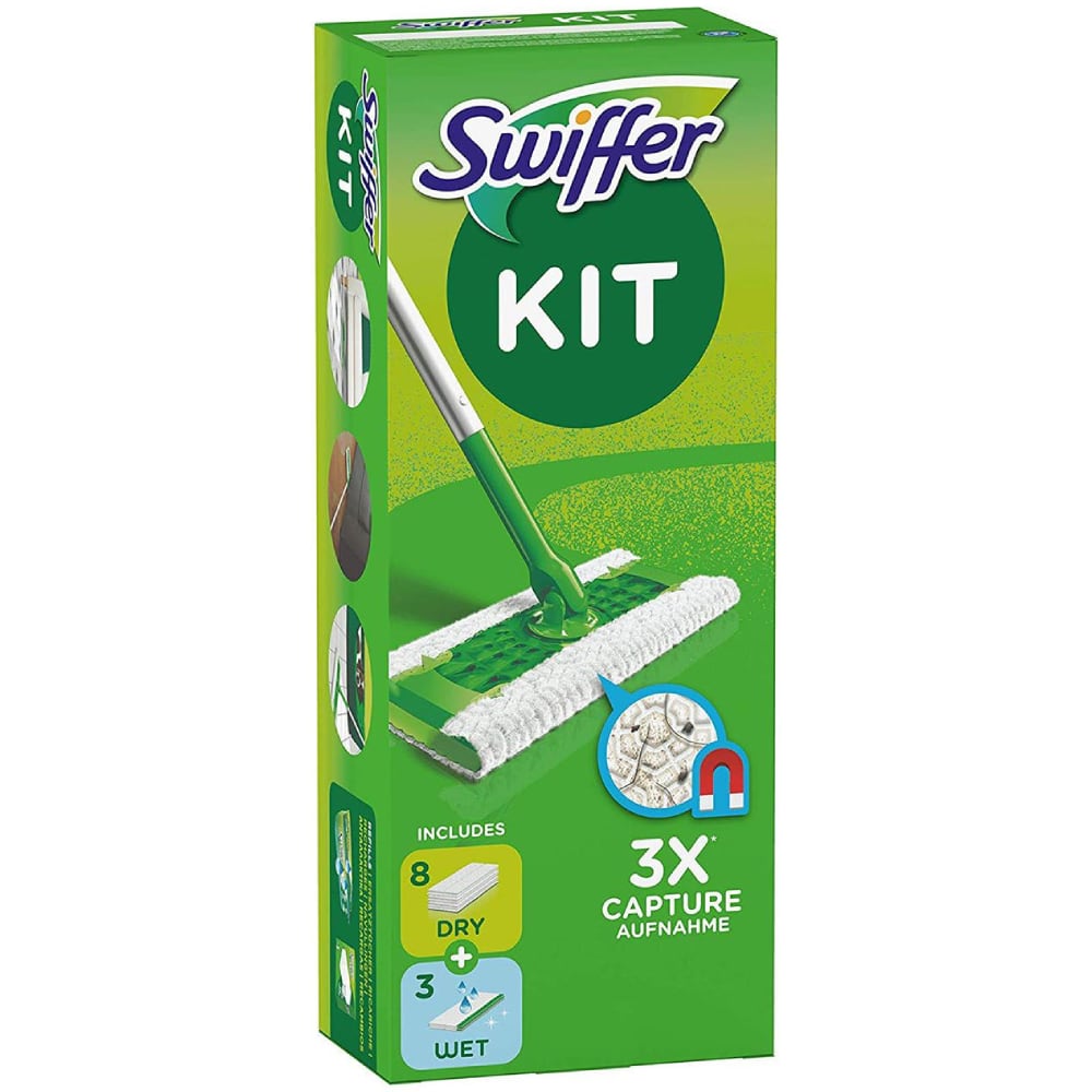 Grīdas slota ar salvetēm SWIFFER Dry Kit