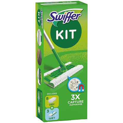 Grīdas slota ar salvetēm SWIFFER Dry Kit