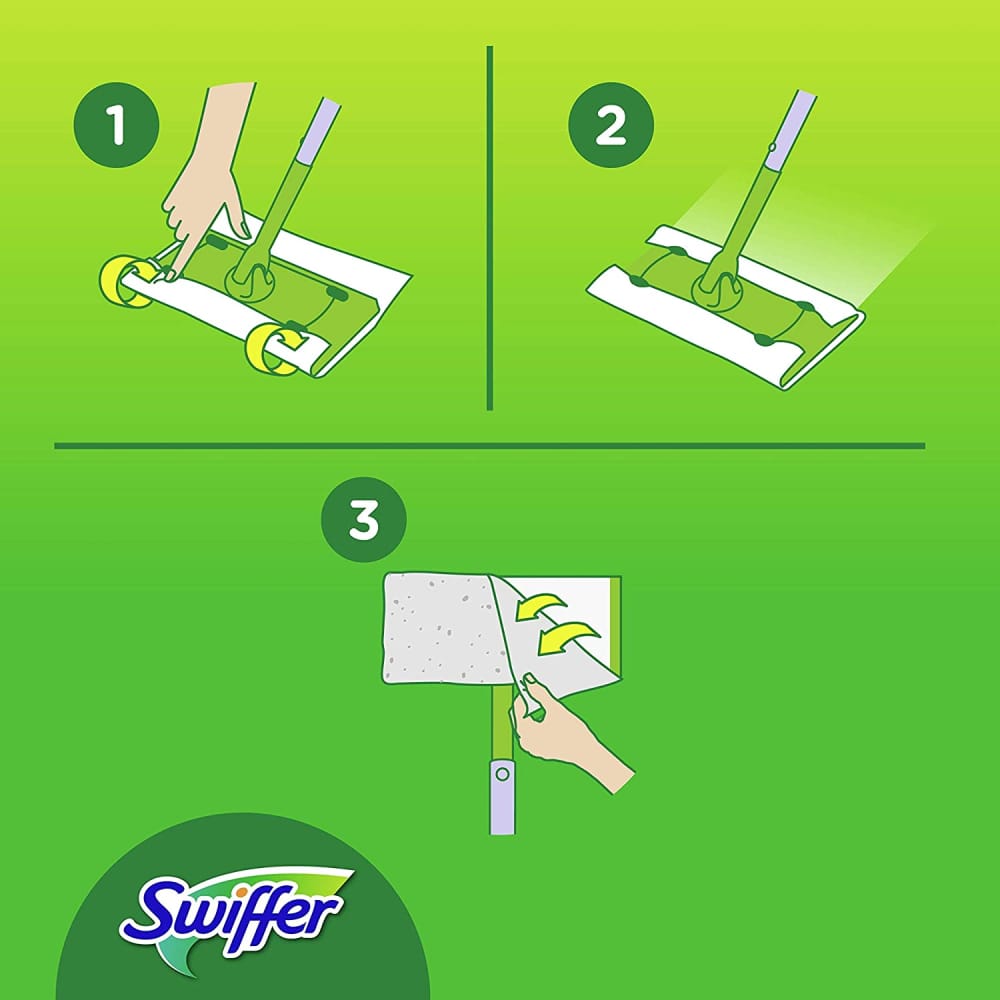 Grīdas slota ar salvetēm SWIFFER Dry Kit